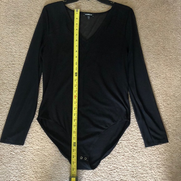 Express Sheer Long Sleeved Bodysuit - Picture 6 of 7